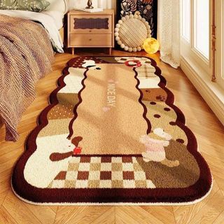 Thảm Chân Giường Cừu Siêu Mịn 50x110cm