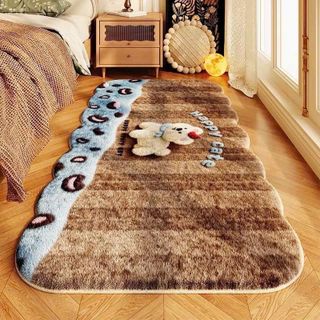 Thảm Chân Giường Cừu Siêu Mịn 50x110cm