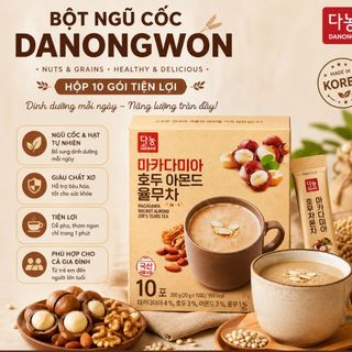 Bột Ngũ cốc Macca, Óc chó, Hạnh nhân, Bí Đỏ, Thiên Ma - 18 gram/ Thùng 20 hộp