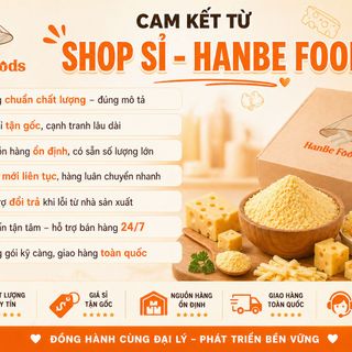 Bột Phô Mai Vị Rong Biển 1kg Hanbe Foods - Dùng Rắc Khoai Tây, Khoai Lang, Bánh Tráng, Bánh Gạo