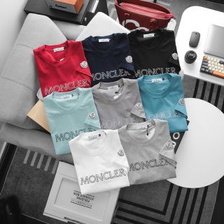 Moncler T-shirt nam.  Chất cotton 4c, chữ in cao.