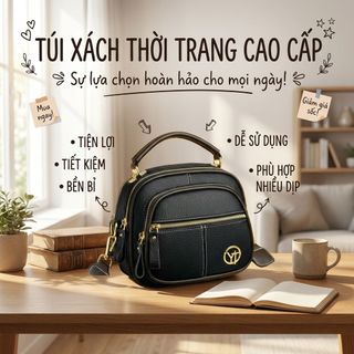 TÚI XÁCH NỮ ĐEO CHÉO YT DÂY BẢN TO NHIỀU NGĂN TIỆN DỤNG WH591 - WINNIE HOUSE