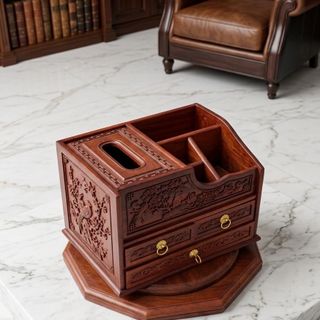 Hộp Mỹ Phẩm Cao Cấp Gỗ Tự Nhiên Hoạ Tiết Tinh Sảo