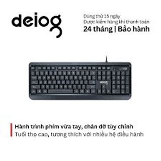 Combo bàn phím và chuột có dây Deiog DY-817S.Bàn phím được thiết kế theo kiểu giả cơ với các phím bấm êm ái, nhẹ nhàng và không gây tiếng ồn lớn khi gõ.
