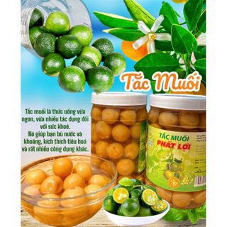 🍋 TẮC MUỐI NGUYÊN QUẢ 1KG, MÓN UỐNG THANH MÁT DỄ PHA TẠI NHÀ