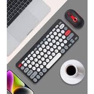 combo bàn phím và chuột không dây HK-09 kết nối qua bộ thu USB 2.4GHz.