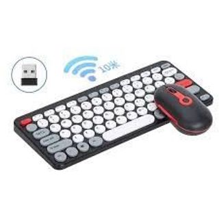 combo bàn phím và chuột không dây HK-09 kết nối qua bộ thu USB 2.4GHz.