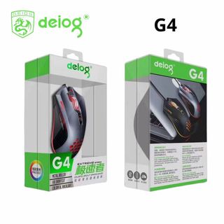 Chuột chơi game có dây Deiog G4 với thiết kế lưới tổ ong nổi bật.