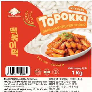 Bánh Gạo Tokbokki Vị Truyền Thống Hàn Quốc – Dẻo Dai, Không Bở, Ăn Liền Tiện Lợi gói 1kg - Hanbe Foods