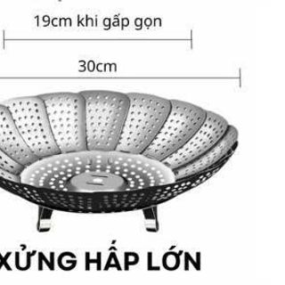 XỬNG HẤP, VỈ HẤP INOX 3 CHÂN GẤP GỌN 30CM (T150)