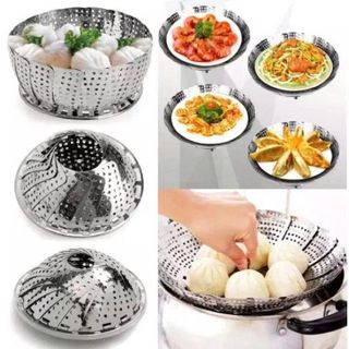 XỬNG HẤP, VỈ HẤP INOX 3 CHÂN GẤP GỌN 30CM (T150)