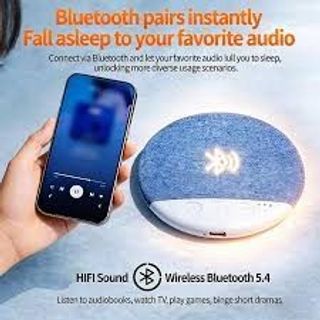 Loa Bluetooth S1 tròn, siêu mỏng được thiết kế để đặt dưới gối nhằm hỗ trợ giấc ngủ mà không làm phiền người bên cạnh.