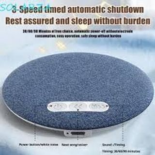 Loa Bluetooth S1 tròn, siêu mỏng được thiết kế để đặt dưới gối nhằm hỗ trợ giấc ngủ mà không làm phiền người bên cạnh.