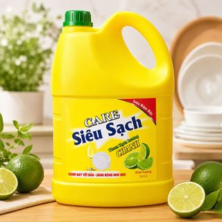 Nước Rửa Chén Care Hương Chanh 3600ml Full Vat
