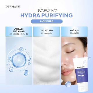 Sữa rửa mặt Làm sạch Sâu Chuyên dụng Dermayu 100ml