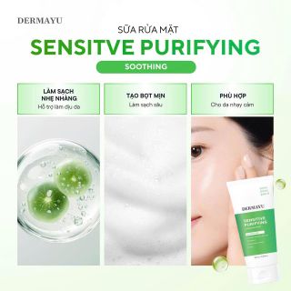 Sữa rửa mặt Làm sạch Sâu Chuyên dụng Dermayu 100ml