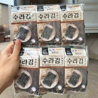 Thùng Rong biển ăn liền Sura Set3 Nội Địa