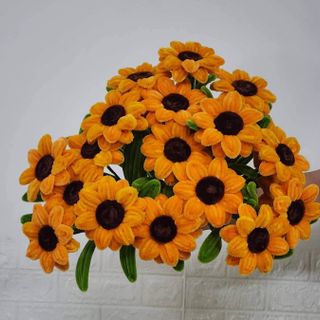 Hoa hướng dương bằng kẽm nhung