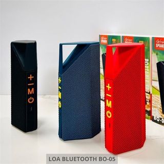 Loa Bluetooth BO-05, một dòng loa di động với thiết kế hiện đại và kiểu dáng hình khối đặc trưng.