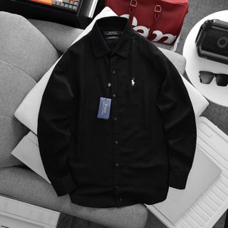 LINEN POLO TAY DÀI NAM.
