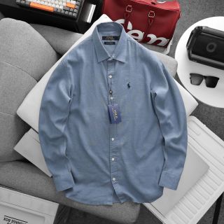 LINEN POLO TAY DÀI NAM.