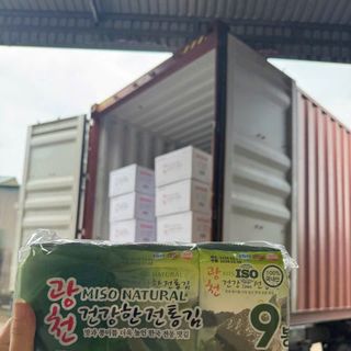 Rong biển ăn liền Gwangcheon MISO NATURAL Set 9 gói nhỏ