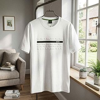 B.O.O.S New T-Shirt.  Chất cotton 2c in nổi + Logo phối màu.