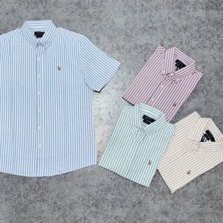 Sơ mi TN Polo sọc 26. Chất vải Oxford.