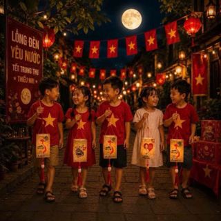 Đèn trung thu yêu nước