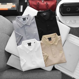 Polo BOSS bacis new nam.  Chất vải pique mềm.