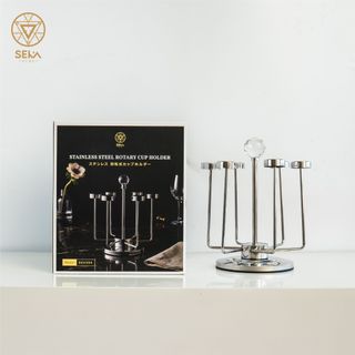 Giá úp cốc inox xoay 360 độ SEKA