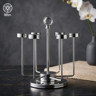 Giá úp cốc inox xoay 360 độ SEKA
