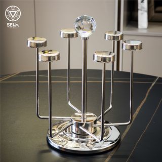 Giá úp cốc inox xoay 360 độ SEKA