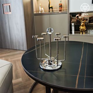 Giá úp cốc inox xoay 360 độ SEKA