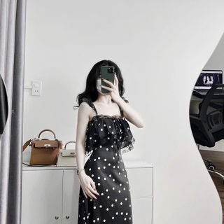 VÁY KATE LỤA CÁNH TIÊN PHỐI REN