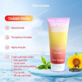 Kem dưỡng thể Five Grains Day Body Niacinamide Cream 200ml