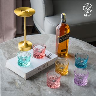 Bộ 6 cốc rượu thủy tinh SEKA 125ml Mix 6 màu