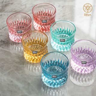 Bộ 6 cốc rượu thủy tinh SEKA 125ml Mix 6 màu