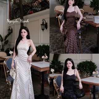 VÁY 2S DÁNG DÀI CHẤM BI