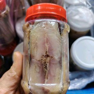 Mắm cá thu cắt lát, ngâm dầu, béo thơm, hủ 250gr