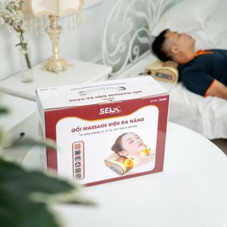 Gối massage cổ vai gáy Seka