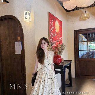 ĐẦM DÀI CHẤM BI THANH LỊCH - NÀNG MẶC LÀ XINH