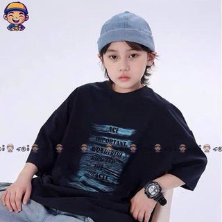 Set áo phông mix quần bò túi hộp cho bé trai dòng size lớn 120-170