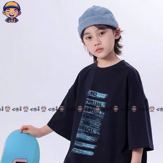 Set áo phông mix quần bò túi hộp cho bé trai dòng size lớn 120-170