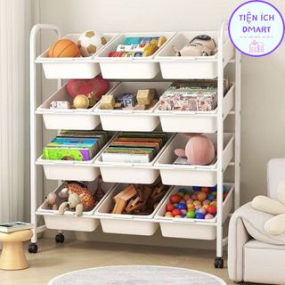 Giá Kệ Đựng Đồ 4 Tầng 12 Ô