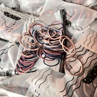 Combo 100 Dây Buộc Tóc Nữ Dây Buộc Tóc Basic Nhiều Màu Không đường Nối Siêu Co Giãn Dây Chun Buộc Tóc Dây Cột Tóc