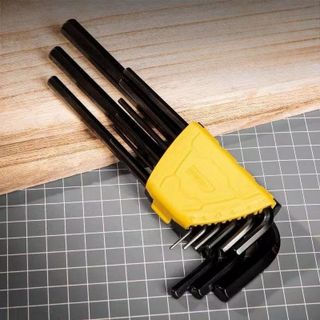 Bộ dụng  cụ lục giác đa chức năng 9 cây  Bộ cờ lê chìa khóa lục giác có độ cứng cao S2, 1.5-10mm