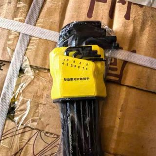 Bộ dụng  cụ lục giác đa chức năng 9 cây  Bộ cờ lê chìa khóa lục giác có độ cứng cao S2, 1.5-10mm