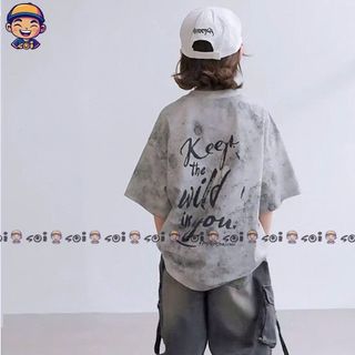 Set áo cotton loang mix quần Jean đen túi hộp cho bé trai Soikid341