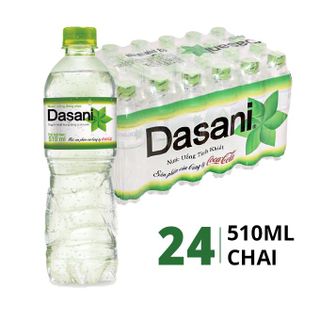 Nước uống đóng chai Dasani 510ml (24 chai/thùng)